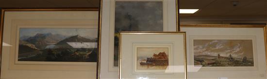 Four 19th Century landscape watercolours